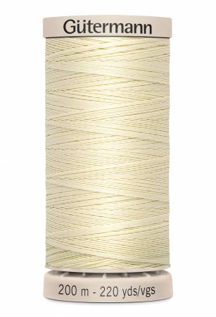 Gutermann Thread Hand Quilting Cotton Thread 200m/219yds Light Pearl