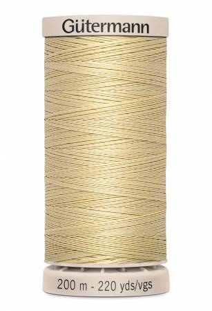 Gutermann Thread Hand Quilting Cotton Thread 200m/219yds Cream