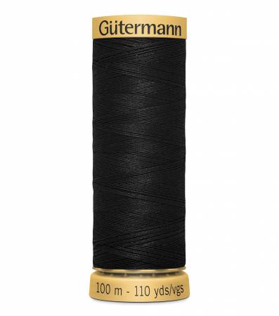 Gutermann Cotton 50 100m Solid Black