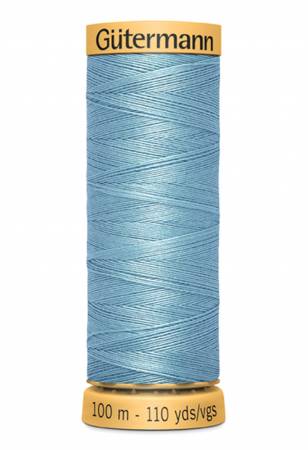 Gutermann Cotton 50 100m Solid Silver Blue