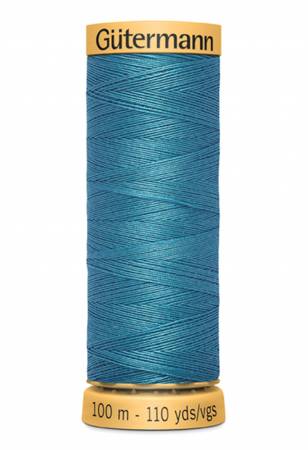 Gutermann Cotton 50 100m Solid Turquoise Blue