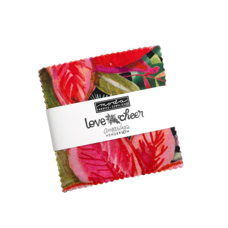 Love And Cheer Mini Charm 21830MC Moda Precuts