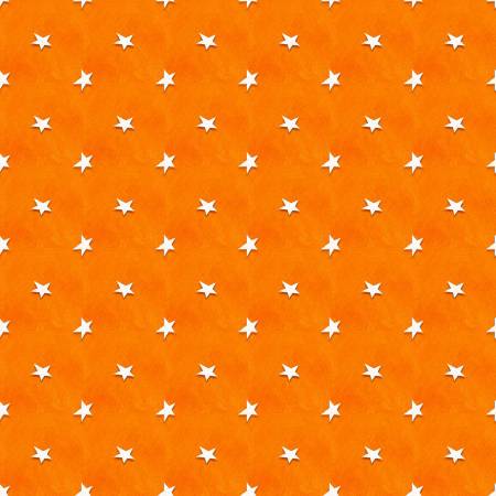 Orange Tossed Stars Glow in the Dark