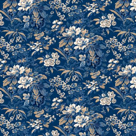 Dark Denim Medium Floral Radiance