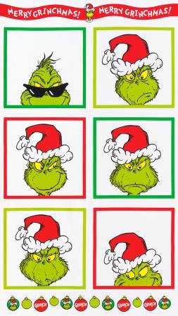 Grinch Panel Holiday Dr