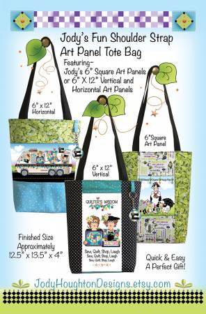 Jodys Fun Shoulder Strap Art Panel Tote Bag