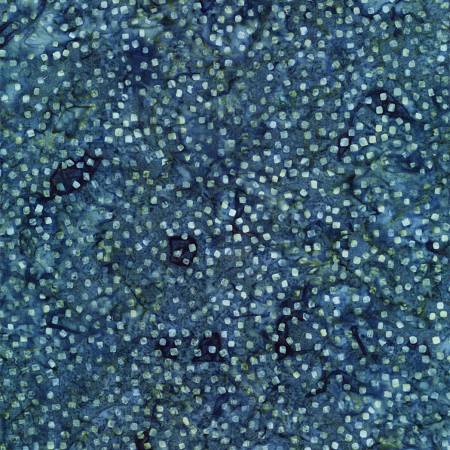 Spruce Squarish Dots Tonga Batik TT071524