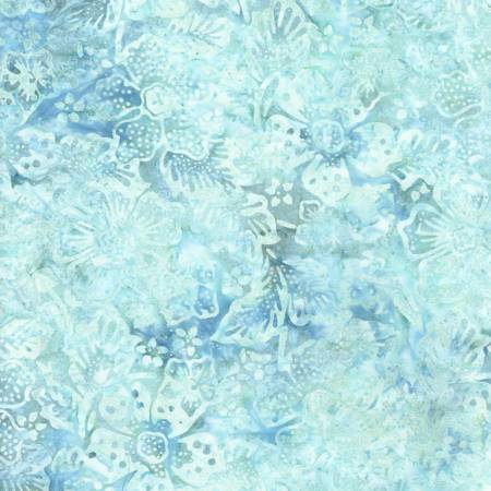 Seafoam Exotic Tropical Flowers TT060724 Tonga Batik