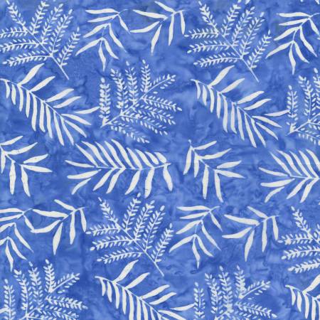 Bluebell Fern TONGA Batik B2534 BLUEBELL