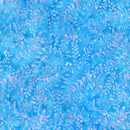 Turquoise Fern Valley TONGA Batik B2550 TURQUOISE