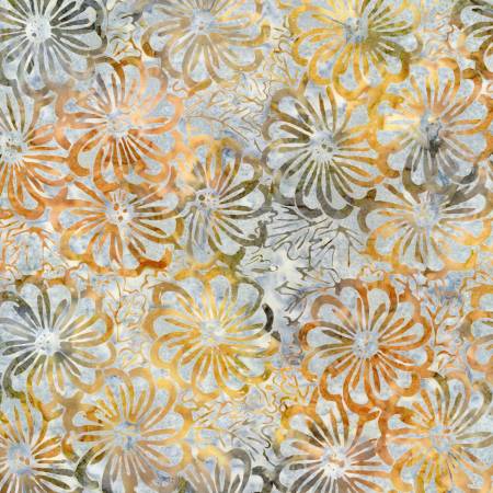 Haze Packed Blooms Tonga Batik TT060724