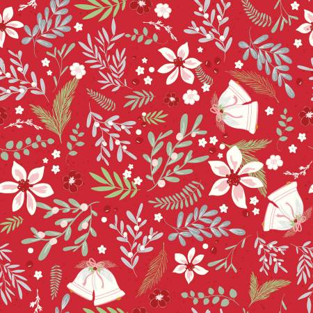 Mistletoe & Holly Main Red/ Riley Blake