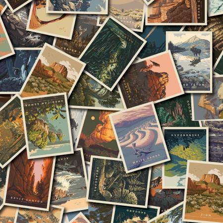 National Parks Postcards Toss Multi