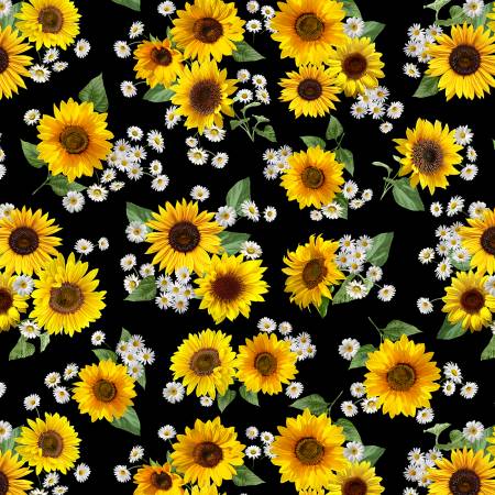 Black Sunflowers & Daisies Bouquets Advice From A Sunflower  CD2924-BLACK