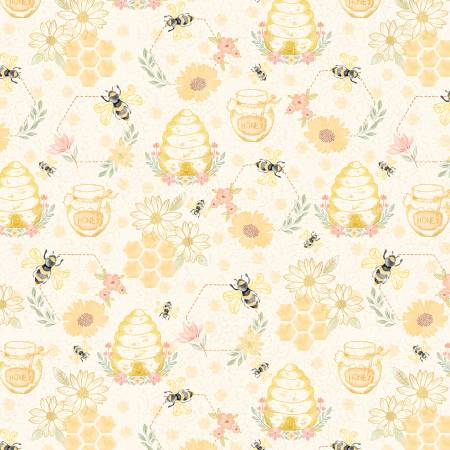 Cream Quilting Bees Sweet Home CD3042-CREAM