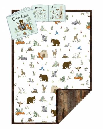 Read to Me Forest Cuddle Kit 28in x 40in Blanket AND 9" x 9" Softbook