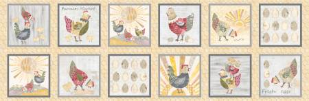 Chicken Scratch Chicken Blocks - Running Yardage