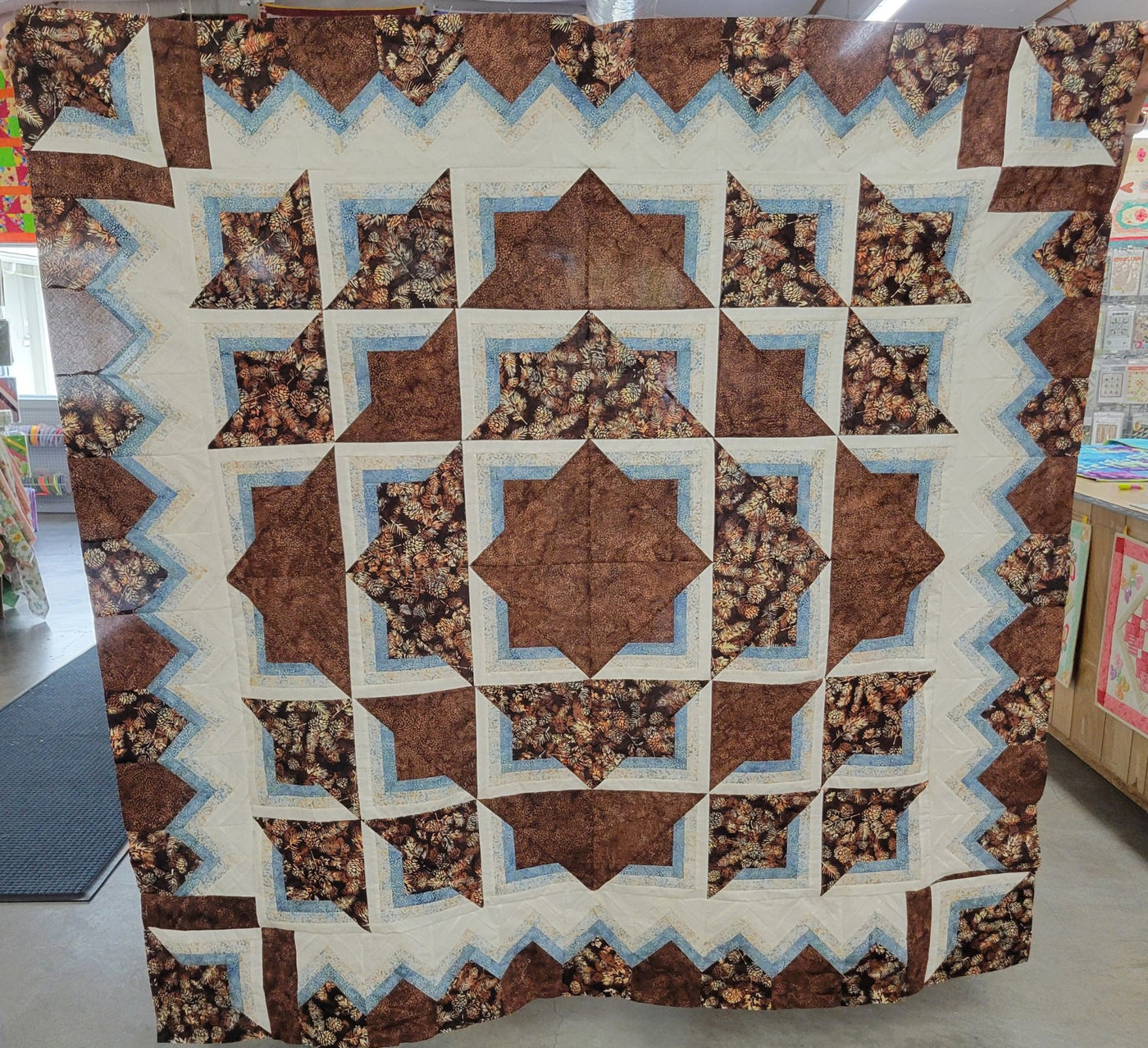 Cosat Maya Quilt Kit Featuring Hoffman Batiks  72"x72"