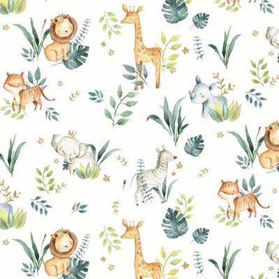 Multi Safari Babies Digital Cuddle Shannon Fabrics