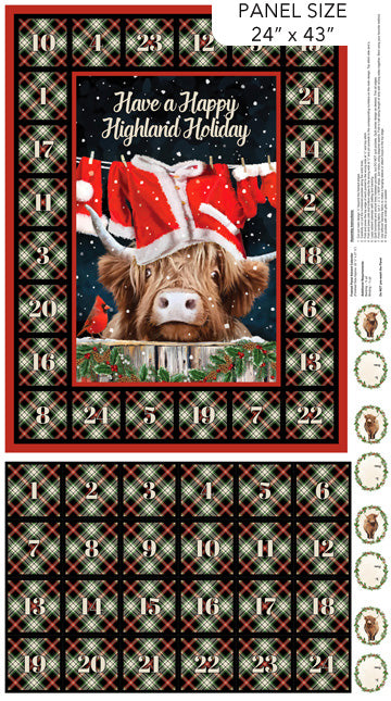 Highland Heart/ Advent Calendar Black Multi