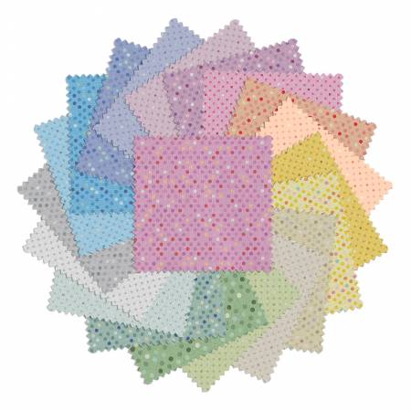 Dazzle Dots 2 5in Squares, 42pcs