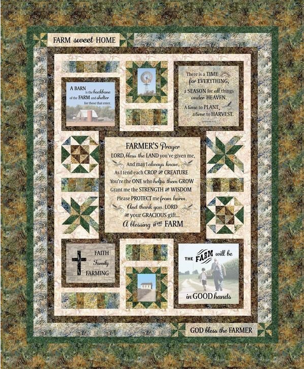 Farm Sweet Home Quilt Kit 64"x78"