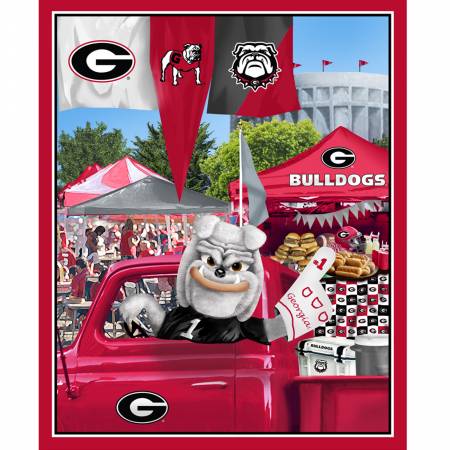 Georgia Bulldogs Tailgate Panel 36in x 44in Digitally Printed