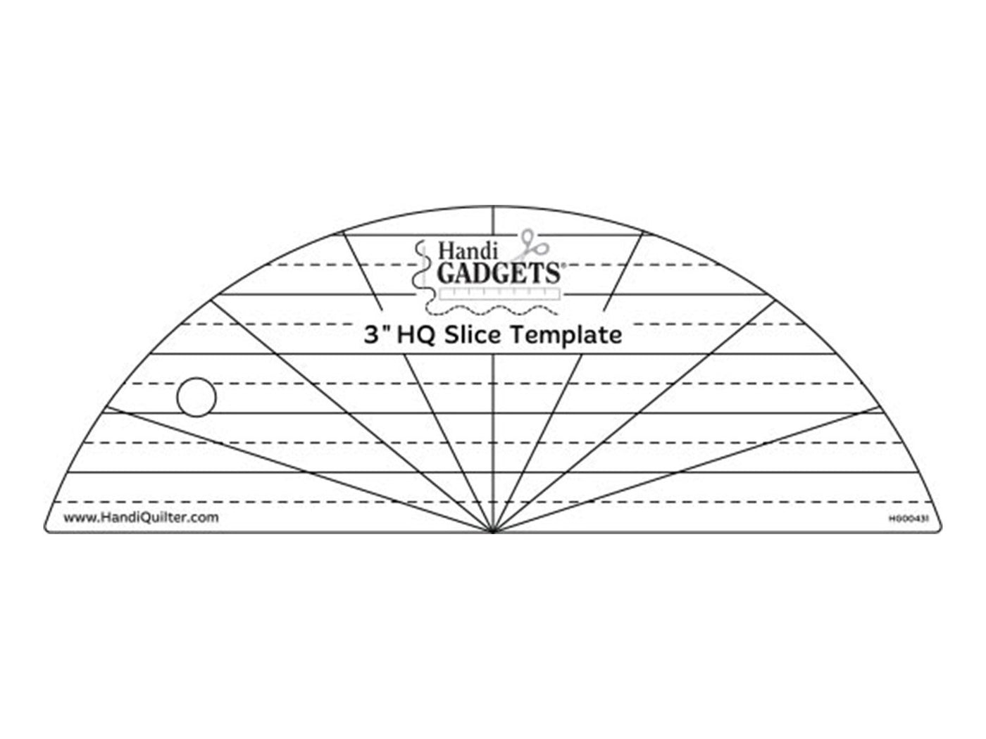 HQ SLICE TEMPLATE, 3 INCH