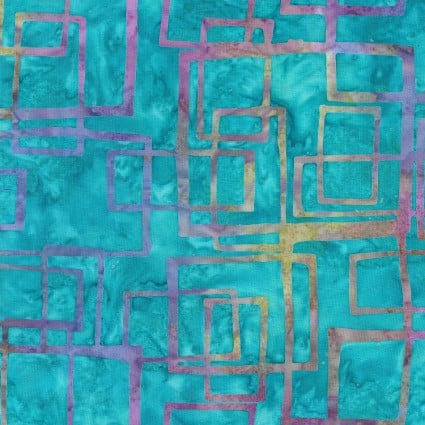 Woodblock Cubes-Teal Malibu