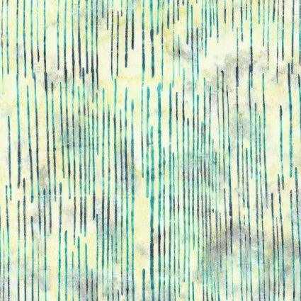 Woodblock Scratches-Multi Green Yellow Glacier