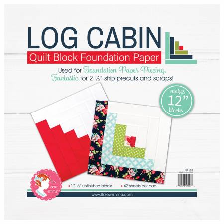 Log Cabin 12in Block Foundation Paper Pad