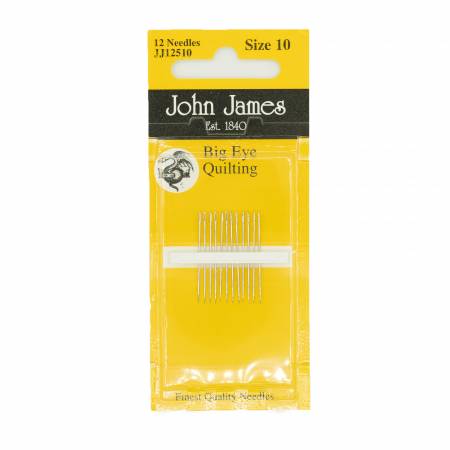 John James Big Eye Between / Quilting Needles Size 10 20ct