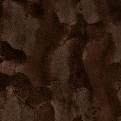 Chocolate Luxe Cuddle Hide Embossed Shannon Fabrics