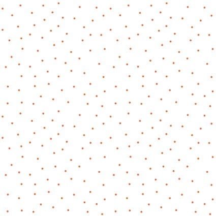 Kimberbell Basics White/orange Tiny Dots