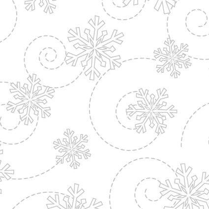 Kimberbell White On White Snowflakes