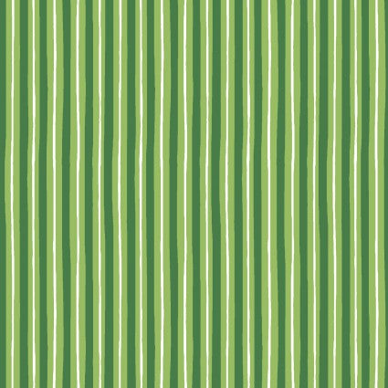 KimberBell Basics Green and White Stripe #MAS8242-G