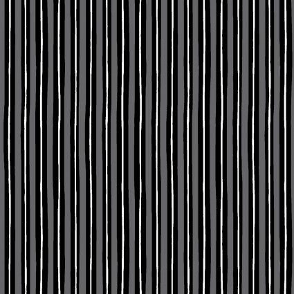 KimberBell Basics Little Stripe Gray/Black #MAS8242-KJ