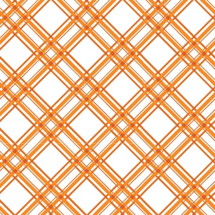 Kimberbell Basics Orange Diagonal Plaid MAS8244-O