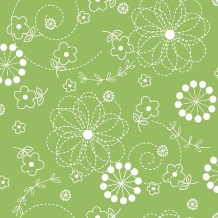 Kimberbell Basics Green Doodles #MAS8246-G
