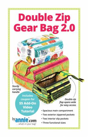 Double Zip Gear Bags 2.0 By Annie