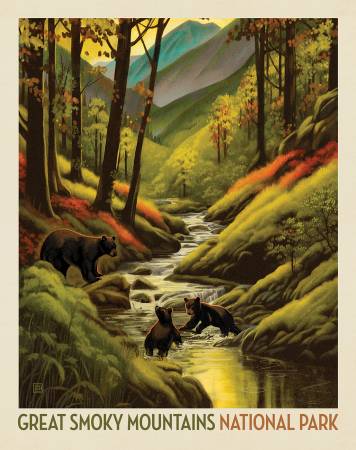 National Parks Great Smoky Mountains National Park 36in x 43in Poster Panel