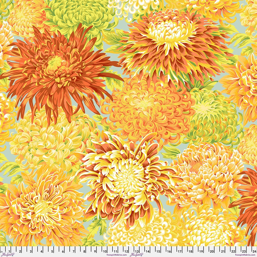 Kaffe Fassett Japanese Chrysanthemum - Yellow || Classics - PJ41.YELLO