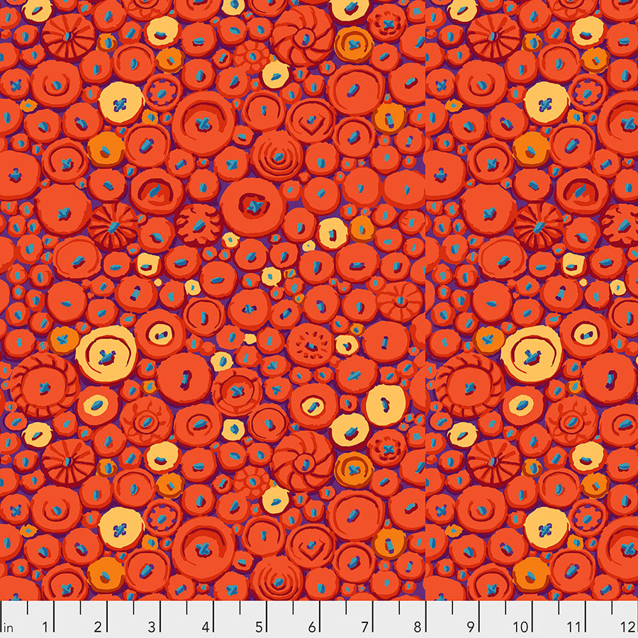 Kaffe Fassett Button Mosaic - Orange || Stash - PWGP182.ORANGE