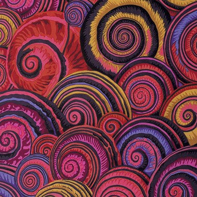 Kaffe Fassett  Fabrics | Spiral Shells - Red - PWPJ073.REDXX