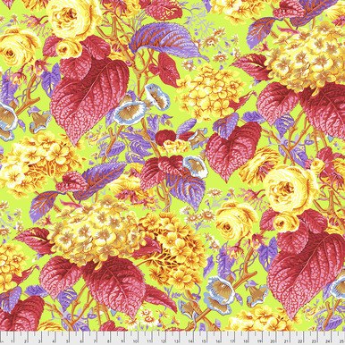 Kaffe Fassett FreeSpirit Fabrics | Rose and Hydrangea - Citrus