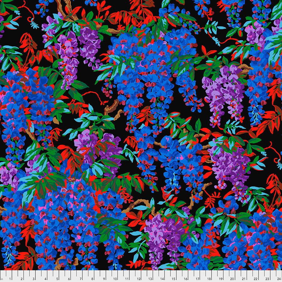 Kaffe Fassett Wisteria - Black || Stash - PWPJ102.BLACK