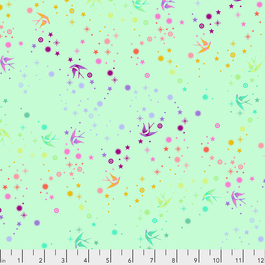 Tula Pink Fairy Dust - Mint || Tula's True Colors PWTP133.MINT