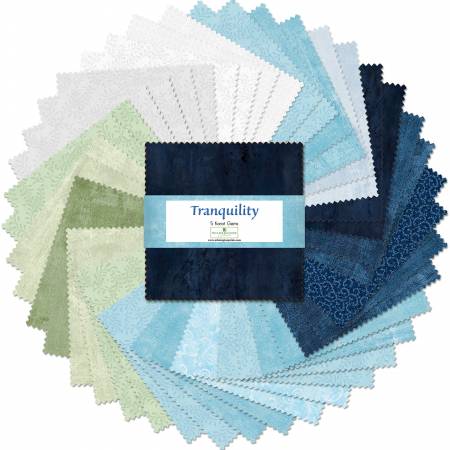 5in Squares Tranquility, 42pcs