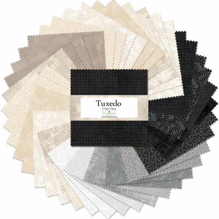 5in Squares Tuxedo, 42pcs