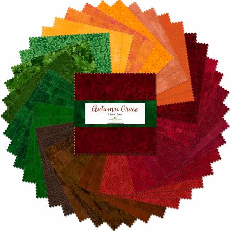5in Squares, Karat Gems Autumn Grace, 42pcs